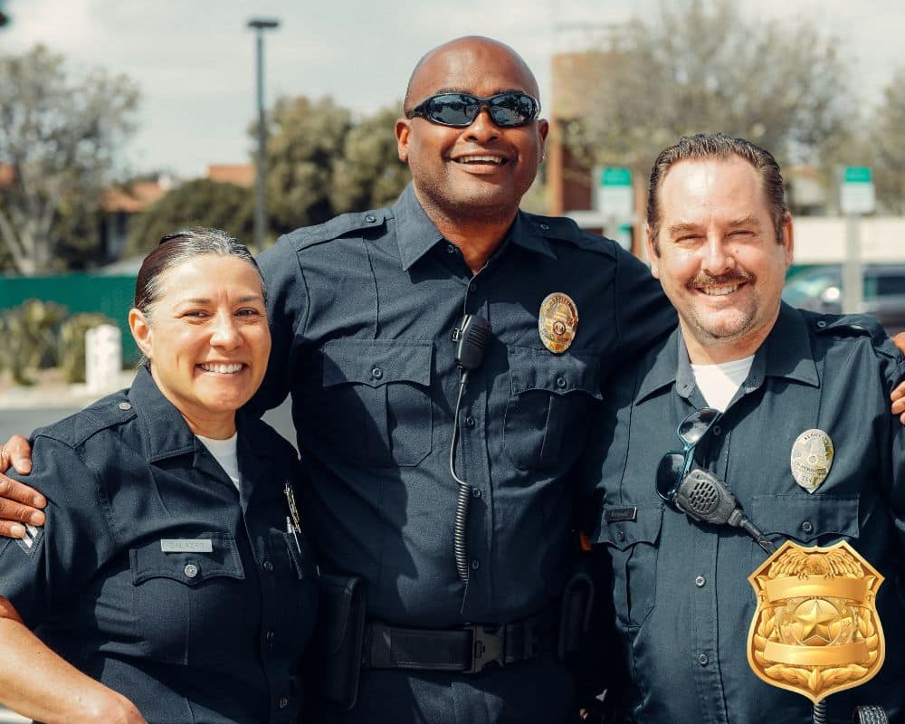 proud police officers